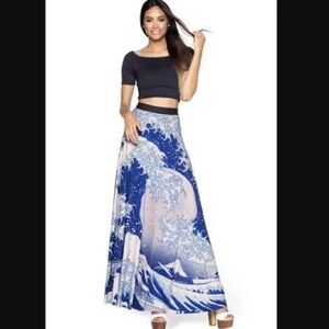 BlackMilk The Great Wave Skirt
